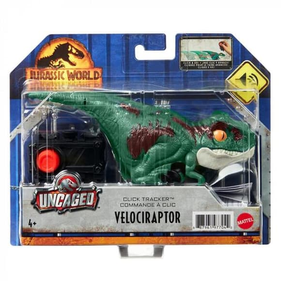 Игровая фигурка Jurassic World Дрессированный велоцираптор 15 см со звуком зеленый (GYN41-GYN38)